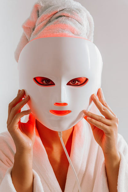 ✨ Máscara LED Facial con 7 colores de terapia ✨